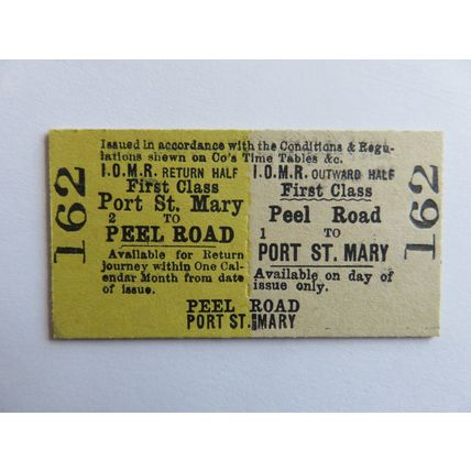 Isle of Man Railway Peel Road-Port St Mary Ticket #59