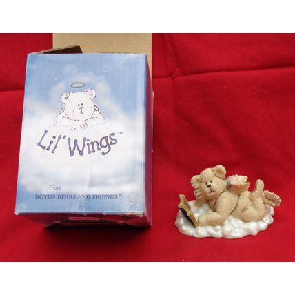 Boyds Collection Ponder Lil Wings Resin Angel Bears 24160
