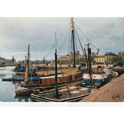 Concarneau Port France Postcard posted 1964 VGC