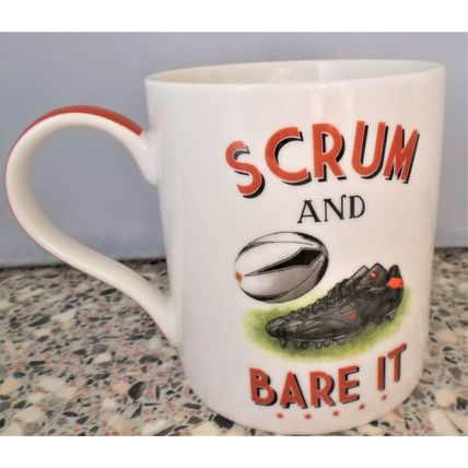 Leonardo Collection Scrum and Bare it Rugby Fine China Mug