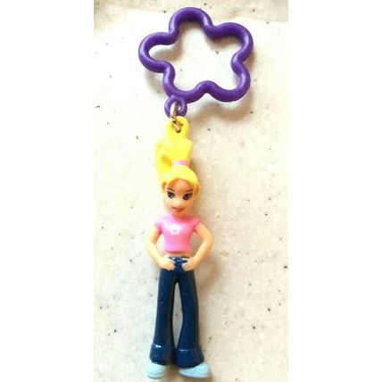 Polly Pocket Mattel Official Cute Key Ring Toy Doll Key ring Collectable RARE