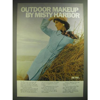 1974 Misty Harbor Olga Coat Ad - Outdoor makeup by Misty Harbor