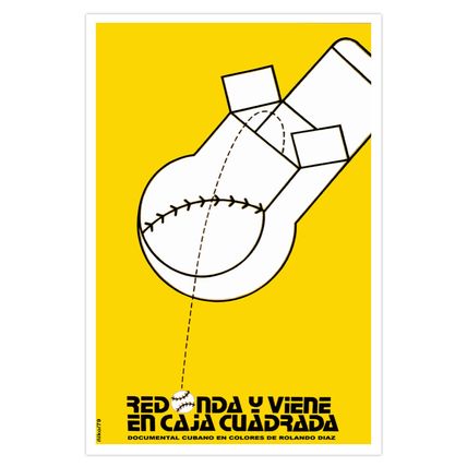 Cuban decor Wall Design movie Poster 4 film ROUND in Square Box.Baseball.