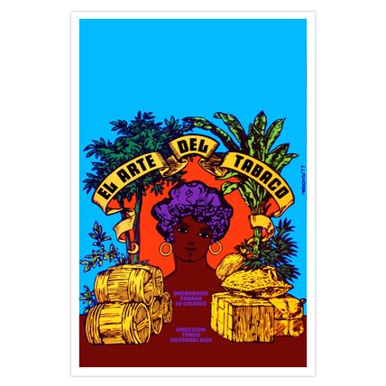 Cuban decor Wall Design movie Poster for"Art of the Cigar"Arte del TABACO