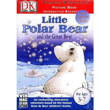 Little Polar Bear & the Great Bear (Ages 3-7) CD, 2006 Win/Mac -NEW CD in SLEEVE