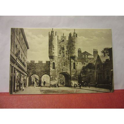 MICKLEGATE BAR, YORK. unused antique postcard by f. fRITH. /