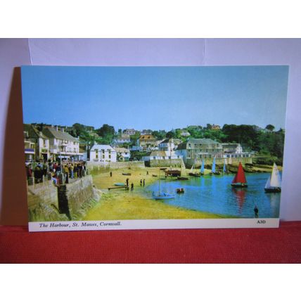 THE HARBOUR, ST. MAWES, CORNWALL unused postcard by Harvey Barton A3D =