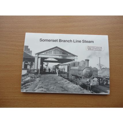 Somerset Branch Line Steam Postcard Illustrated Historical Folder