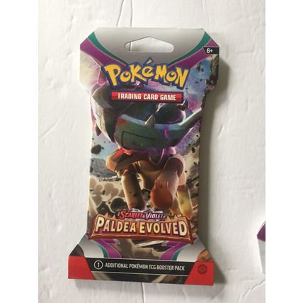 5 New Pokemon Scarlet & Violet Paldea Evolved Booster Packs - 50 Total Cards