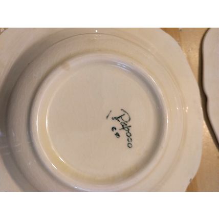 Vintage Papoco Fruit Bowl Pink Floral Pattern Circa 1930 By Paden City Set of 4