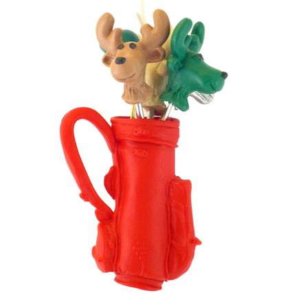 HALLMARK KEEPSAKE GOLF'S MY BAG CHRISTMAS ORNAMENT 1990 (QX496-3)