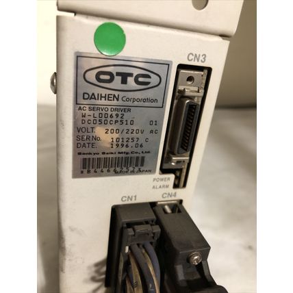 OTC DAIHEN OTC W-L00692,DC050CP510 AC SERVO DRIVE,200/220 VAC,W-LOO692,FG