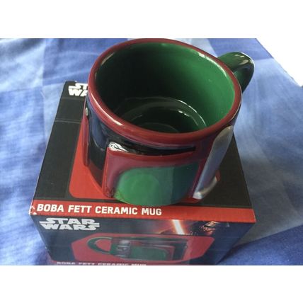Star Wars Boba Fett 3D Ceramic Mug in Box - USED