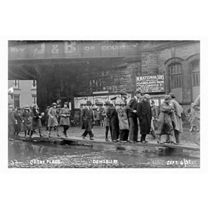 pt2097 - Great Flood in 1931 , Dewsbury , Yorkshire - Print 6x4