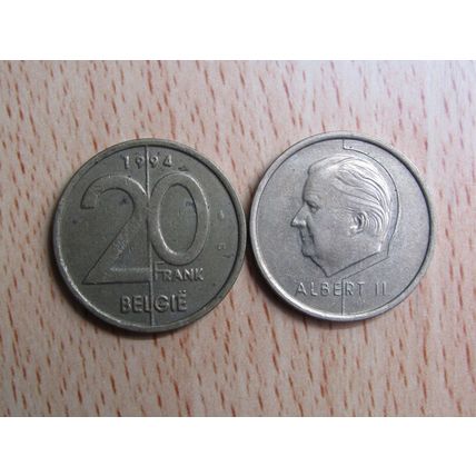 Belgium 1994 20 Frank Belgie (Dutch - Flemish Text) Coin