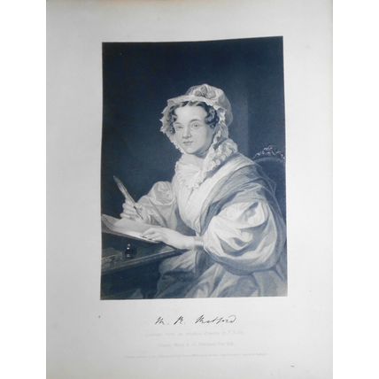 Mary Russell Mitford - steel engraving - 1873 - Duyckinck Portrait Gallery