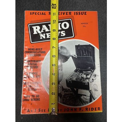 2 Radio News Magazines Special Receiver/Televising 1939 March/June John F Rider