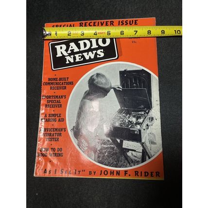 2 Radio News Magazines Special Receiver/Televising 1939 March/June John F Rider