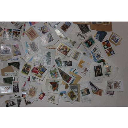 West Europe Kiloware on Paper Large & Commems 350gm over 30 years old see photos