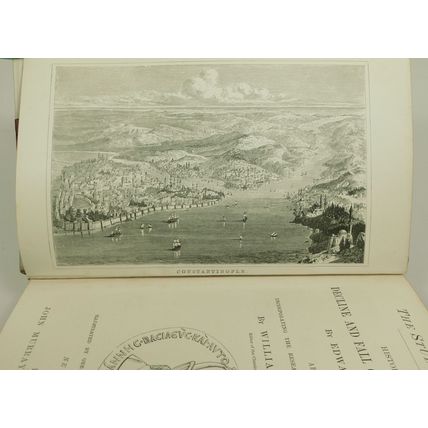 History Of The Decline & Fall Roman Empire Edward Gibbon Vellum Victorian Book