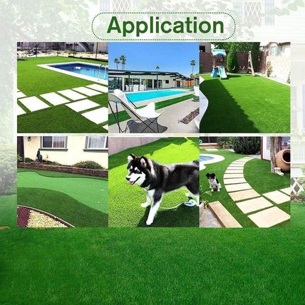 MYOYAY Artificial Grass Turf Rug 3.3X33 Ft Artificial Grass Mats 1.2" Pile Heigh