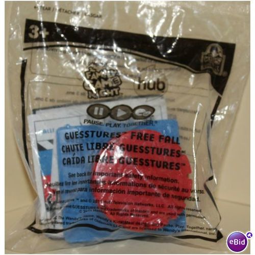 2011 Wendys Family Game Night Guesstures Free Fall Mint in Package