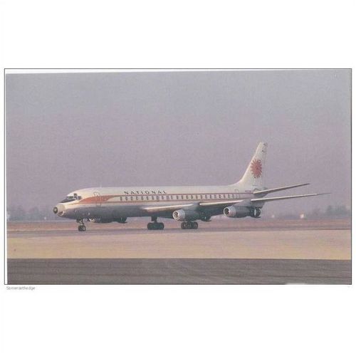 National Douglas DC8 Aircraft Postcard (A14597)