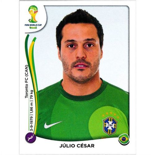 2014 Panini World Cup Soccer Stickers - #34 - Júlio César