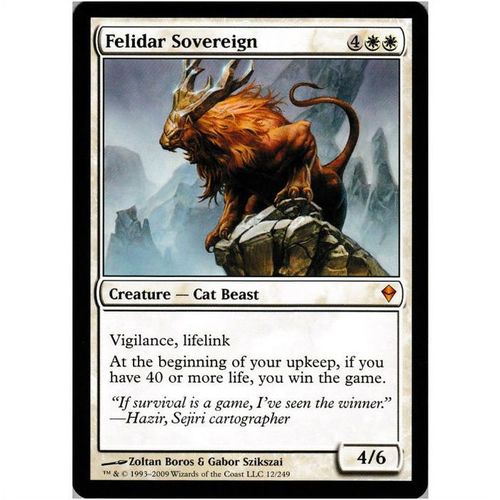 Magic the Gathering - Zendikar - #12/249 - Felidar Sovereign