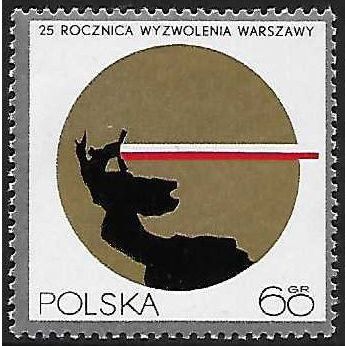 Poland Mi 1986 (**): 25th Anniversary of the Liberation of Warsaw.