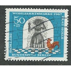 BERLIN -1967 50pf+25 'HUMANITARIAN RELEIF FUNDS' FINE USED (EBID44-712)