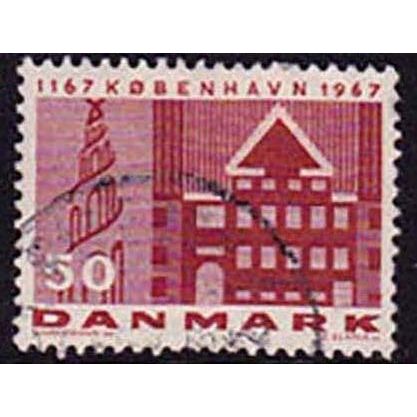 Denmark 1967 Copenhagen 50 Øre Used Stamp