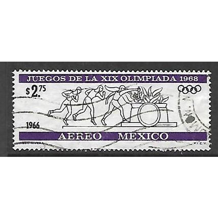 MEXICO 1966 OLYMPIC GAMES $2.75 LIGHTING OLYMPIC FLAME SG1126 FINE USED#2