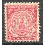 682 2c Massachusetts Just Clears MNH Q0160
