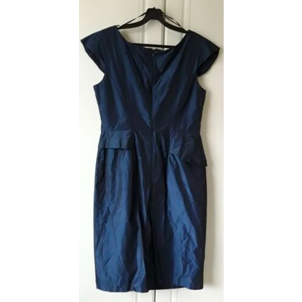 John Rocha size 12 Dark blue sleeveless dress worn once