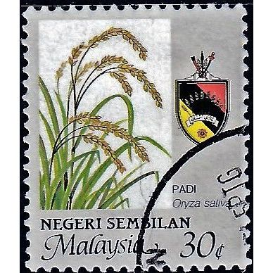 Negri Sembilan, 1986 30c Agriculture, SG 123 (Scott #105), used
