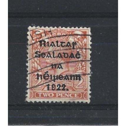 Ireland.SG34 2d Orange.Die Unchecked.Fine Used.Oct24d