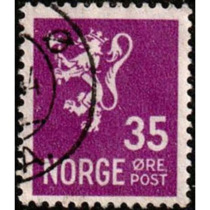 Norway 1934 Lion 35ore Used Stamp