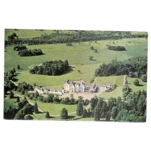 BLAIR CASTLE FROM THE AIR., PERTHSHIRE. unused vintage postcard =