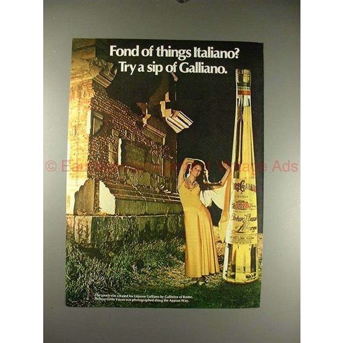 1973 Galliano Ad w/ Greta Vayan - Fond of Italiano?!