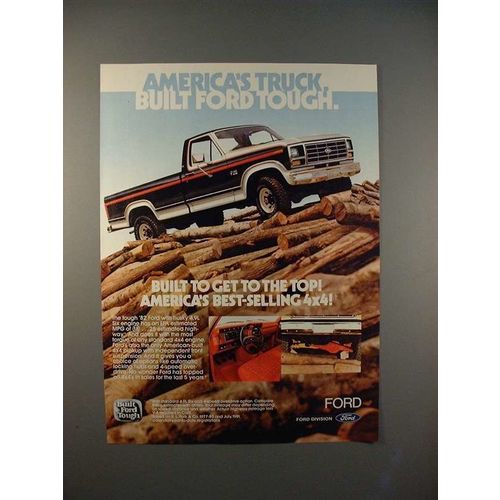 1982 Ford F-150 Pickup Truck Ad - Get to the Top