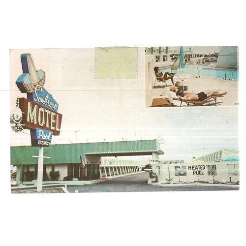 SOMBRERO MOTEL, LAS VEGAS, NEVADA USA. used postcard 1972 postmark =