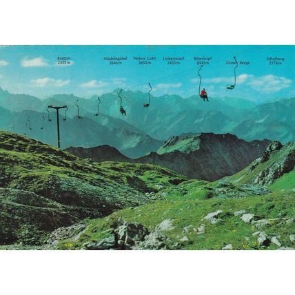 Nebelhorn be Oberstdorf Germany Postcard posted VGC