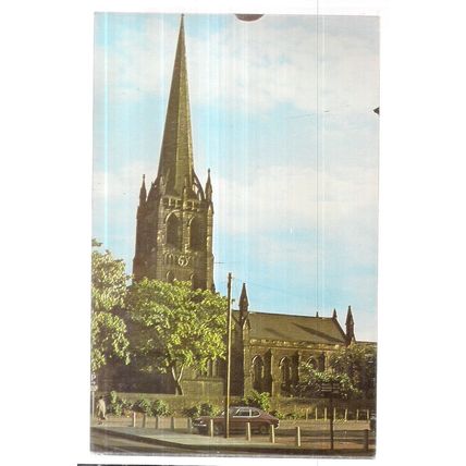 St. JOHN'S CHURCH, GOOLE, YORKSHIRE unused vintage postcard =