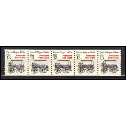 2258 13c Police Wagon Very Fine MNH Dry Gum PNC 1/5 X3096