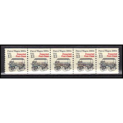 2258 13c Police Wagon Fine MNH Dry Gum PNC 1/5 X3111