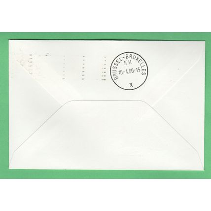 Sabena Detroit - Brussels 1980 first flight cover USA Belgium aviation FFC FDC