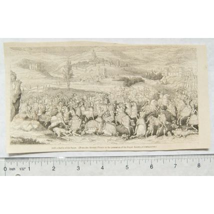 1860s engraving - Battle of the Spurs