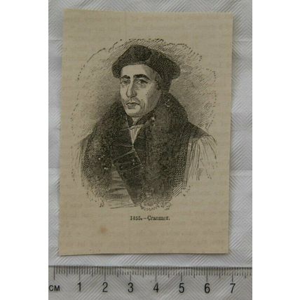 1860s engraving - Cranmer