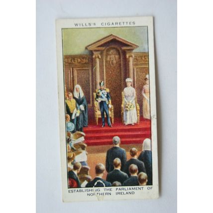 1935 Wills Reign of George V No. 13 Establishing Parliament of Northern Ireland